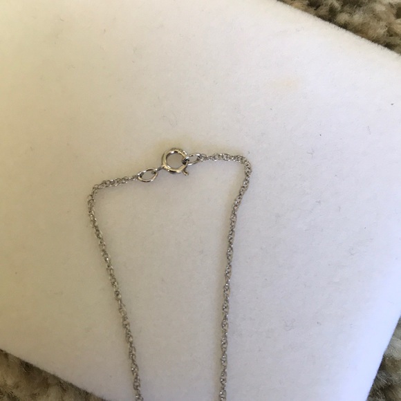 Diamond Open Circle Necklace - Picture 8 of 10